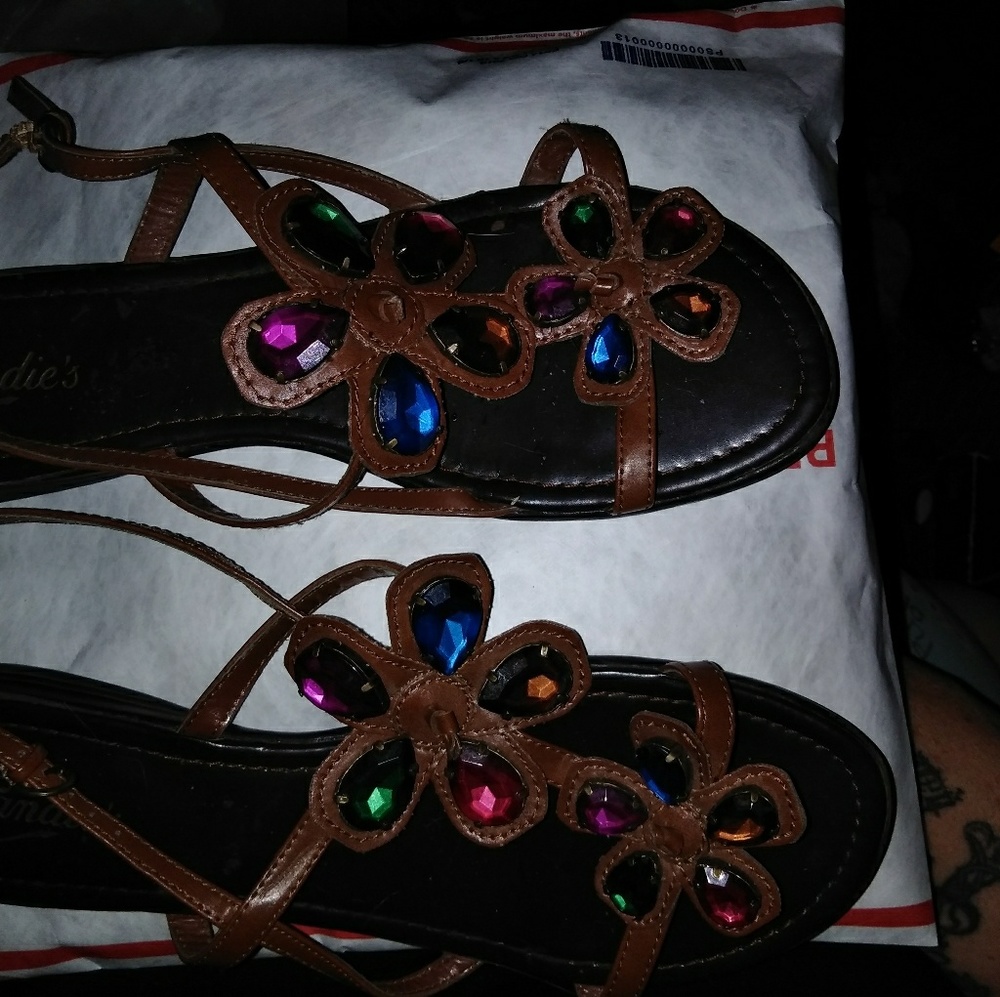 Candies Jeweled sandals size 10 🦃 "2/$15 sale!!"